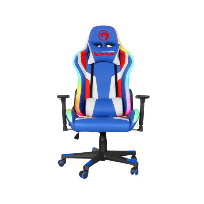 Silla de escritorio Gamer Marvo Azul  CH-128