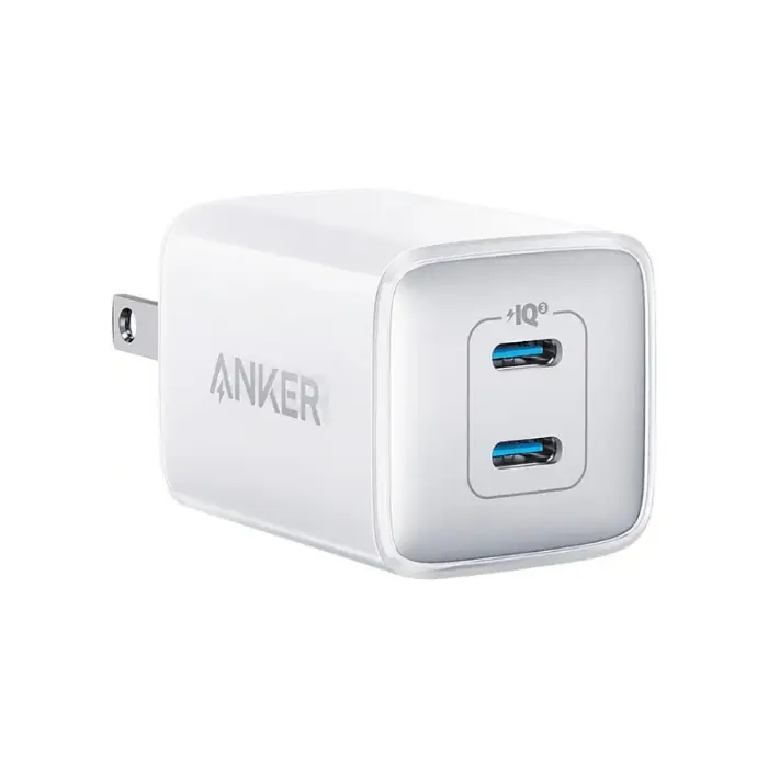 CUBO ANKER NANO PRO WALL CHARGER, 2-PORT USB-C, 40W. A2038. WHITE