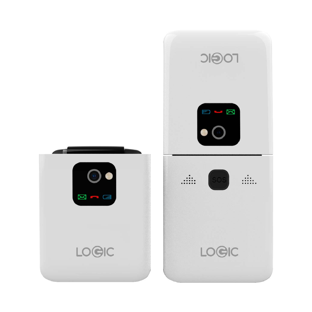 Celular LOGIC Z3L, BOTON SOS, 4G, BLANCO