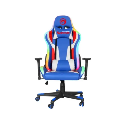 Silla de escritorio Gamer Marvo Azul  CH-128