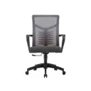 Silla de escritorio para oficina Marvo Negra CH-201