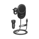 Cargador de carro para celulares ANKER MAGGO WIRELESS 5W, B2932H11 Negro