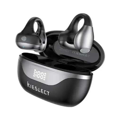 Audífonos Inalámbricos KIESLECT EARBUDS OPEN CLIP AI FEATURE Negro.