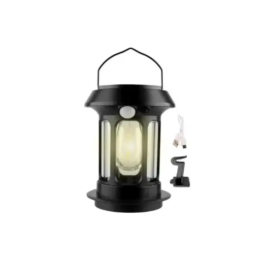 LAMPARA SOLAR PORTATIL 5808 NEGRA