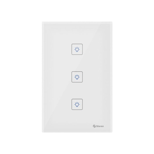 [STRN000207] TRIPLE APAGADOR WIFI DE PARED