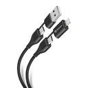 CABLE USB-A/USB-C A USB-C Y LIGHTNING.