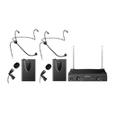 2 MICROFONOS INALAMBRICOS DE DIADEMA/SOLAPA VHF