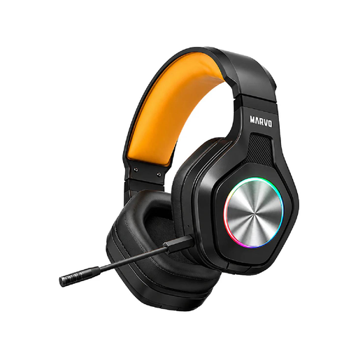 AUDIFONO LINEA SCORPION HG9084W MARVO NEGRO AMARILLO